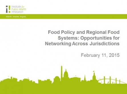 Regional Food Policy Webinar